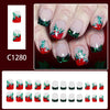 12 Sizes-24 Pcs Press On Nails C1280