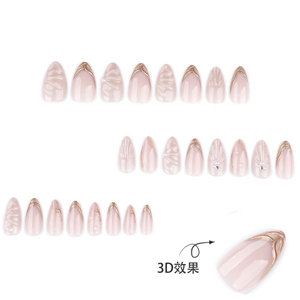 12 Sizes-24 Pcs Press On Nails JP4019