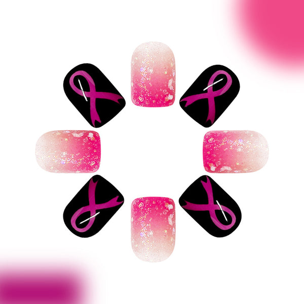 12 Sizes-24 Pcs Press On Nails C640