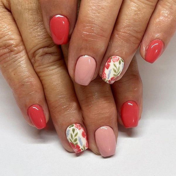 12 Sizes-24 Pcs Press On Nails W1440