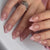 Almond French Glossy Medium Pink Press on Nails