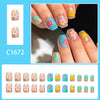 12 Sizes-24 Pcs Press On Nails C1672
