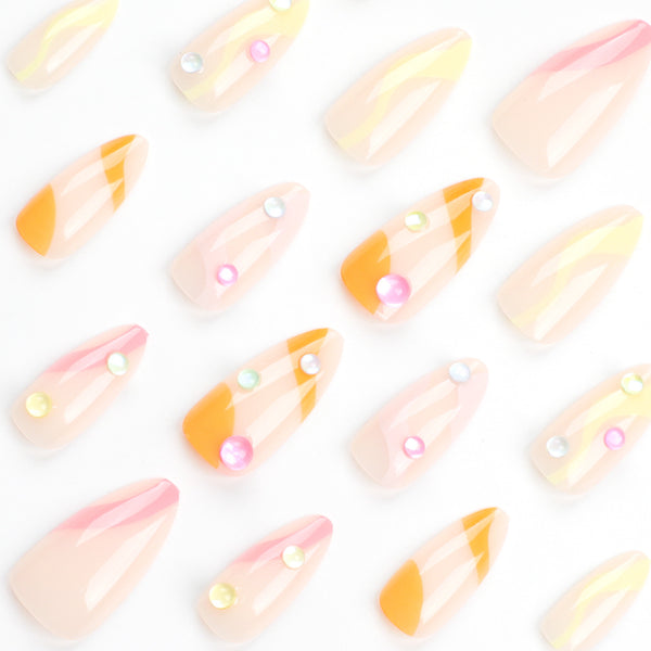 12 Sizes-24 Pcs Press On Nails JP2989