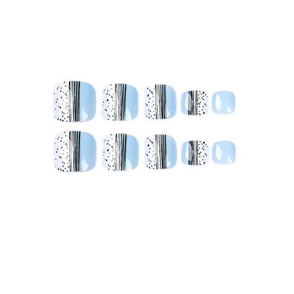 12 Sizes-24 Pcs Press On Nails JP1664
