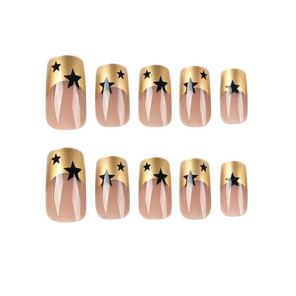 12 Sizes-24 Pcs Press On Nails JP2621