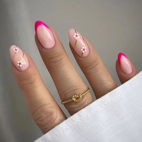 12 Sizes-24 Pcs Press On Nails W609