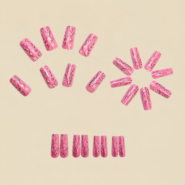 12 Sizes-24 Pcs Press On Nails Y965