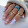 12 Sizes-24 Pcs Press On Nails W648