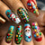 12 Sizes-24 Pcs Press On Nails Y421