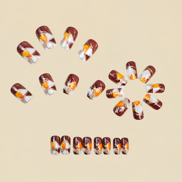 12 Sizes-24 Pcs Press On Nails Y1795