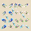 12 Sizes-24 Pcs Press On Nails Y1889