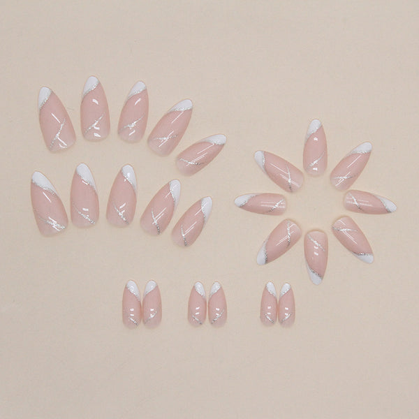 12 Sizes-24 Pcs Press On Nails W598