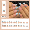 12 Sizes-24 Pcs Press On Nails W1630