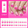 12 Sizes-24 Pcs Press On Nails C1617