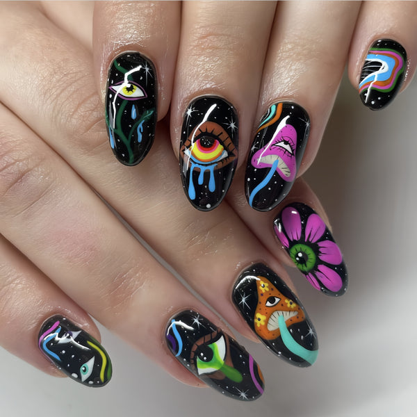 12 Sizes-24 Pcs Press On Nails Y263