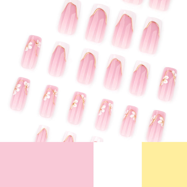 12 Sizes-24 Pcs Press On Nails JP4360