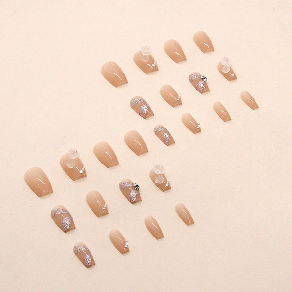 12 Sizes-24 Pcs Press On Nails Z528