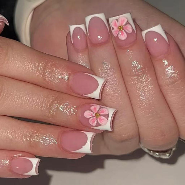 12 Sizes-24 Pcs Press On Nails C1162