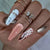 12 Sizes-24 Pcs Press On Nails Z735