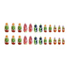 12 Sizes-24 Pcs Press On Nails W1925