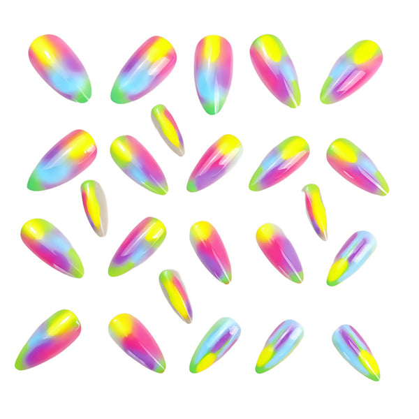 12 Sizes-24 Pcs Press On Nails Y992