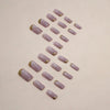 12 Sizes-24 Pcs Press On Nails W1452