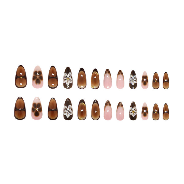 12 Sizes-24 Pcs Press On Nails Z1086