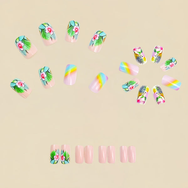 12 Sizes-24 Pcs Press On Nails Y913