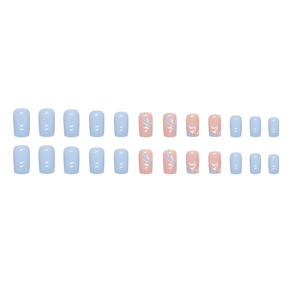 12 Sizes-24 Pcs Press On Nails W625