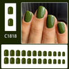 12 Sizes-24 Pcs Press On Nails C1818