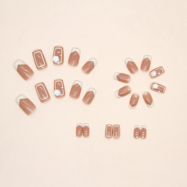 12 Sizes-24 Pcs Press On Nails Z585