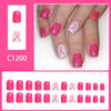 12 Sizes-24 Pcs Press On Nails C1200