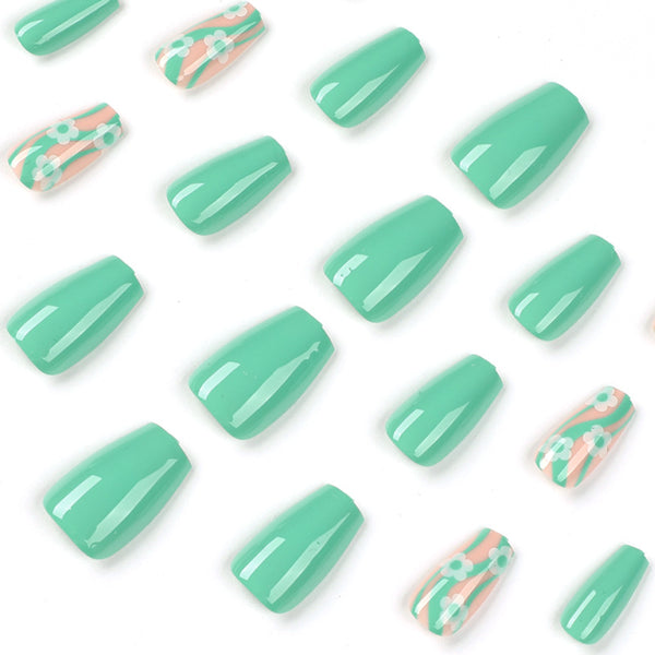 12 Sizes-24 Pcs Press On Nails JP2018