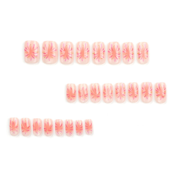 12 Sizes-24 Pcs Press On Nails JP3097