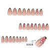 12 Sizes-24 Pcs Press On Nails JP3567