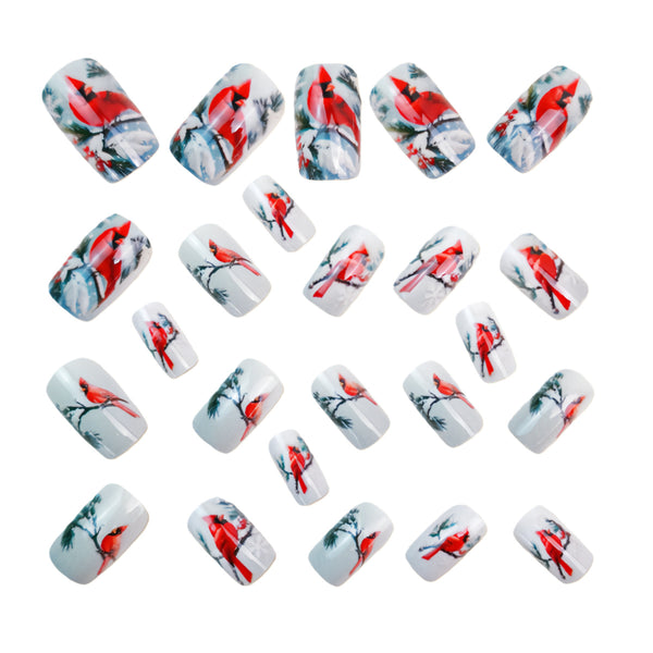 12 Sizes-24 Pcs Press On Nails Y1616