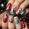 12 Sizes-24 Pcs Press On Nails Y1283