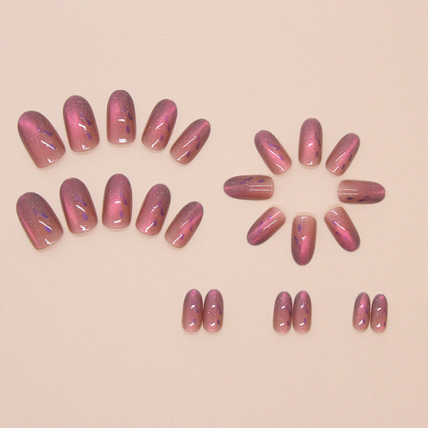 12 Sizes-24 Pcs Press On Nails W1663