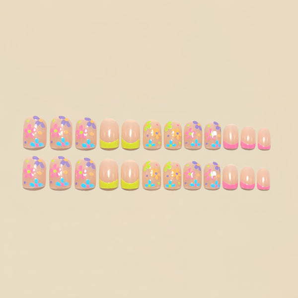 12 Sizes-24 Pcs Press On Nails Y1852
