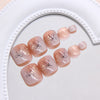 12 Sizes-24 Pcs Press On Nails F190