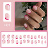 12 Sizes-24 PcsPress On Nails C419