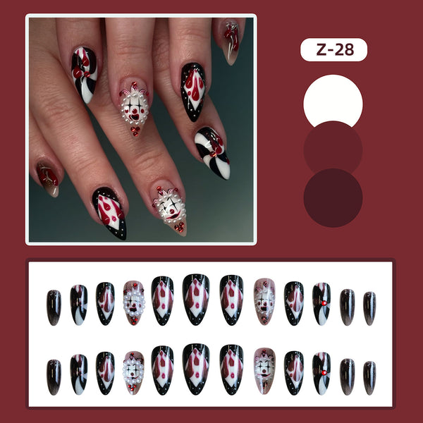12 Sizes-24 Pcs Press On Nails Z-28