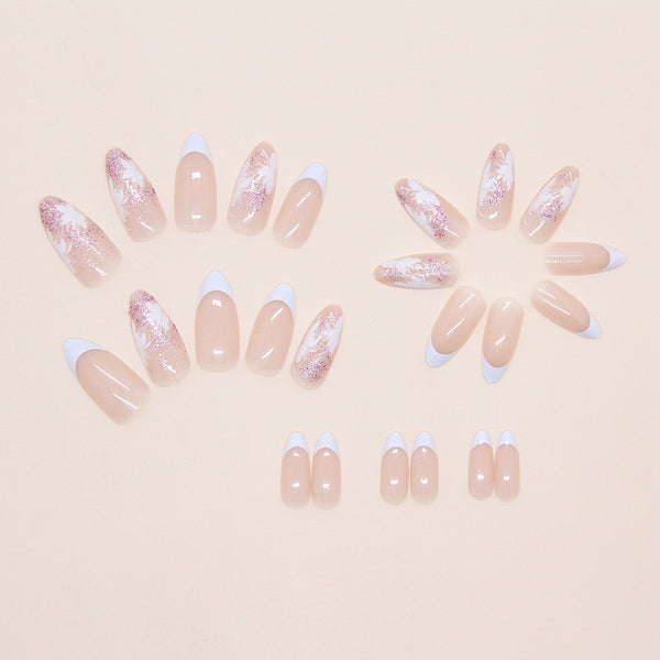 12 Sizes-24 Pcs Press On Nails W2030