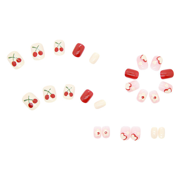 12 Sizes-24 Pcs Press On Nails R358