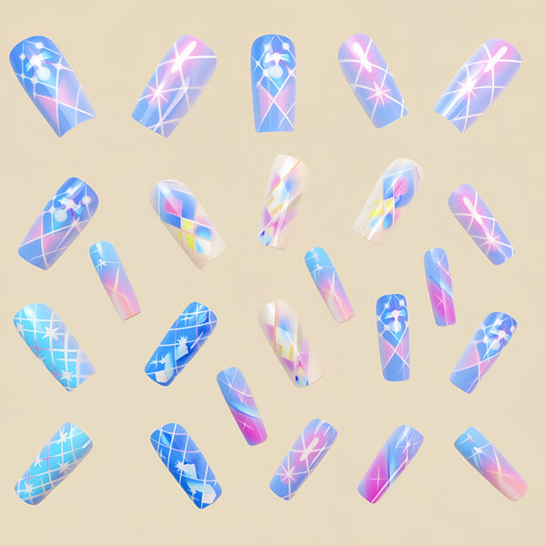 12 Sizes-24 Pcs Press On Nails Y629