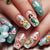 12 Sizes-24 Pcs Press On Nails Y930