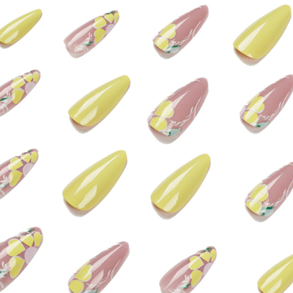 12 Sizes-24 Pcs Press On Nails JP1693