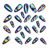 12 Sizes-24 Pcs Press On Nails Y1091