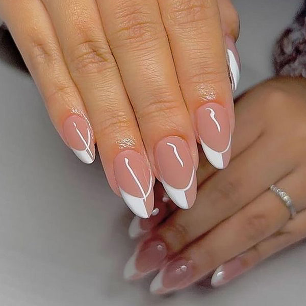 12 Sizes-24 Pcs Press On Nails JP3063
