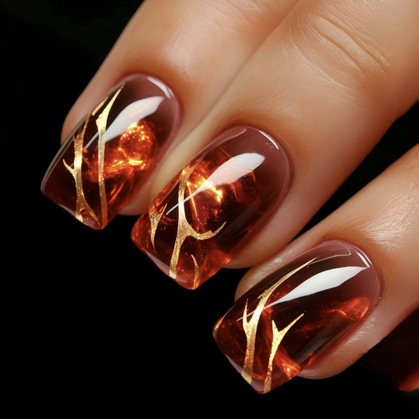 12 Sizes-24 Pcs Press On Nails Y453